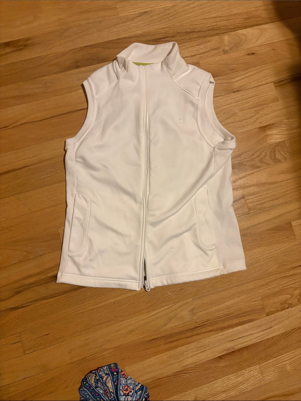 White Gap Body Zip Front Vest Size L